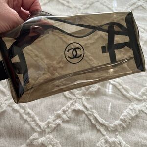 CC Black Transparent Cosmetic Bag
